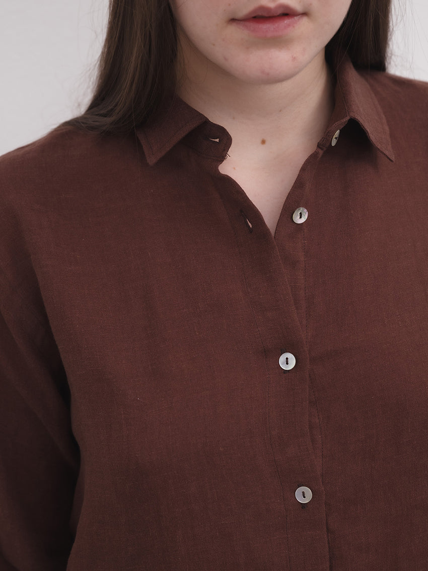 Stoa Shirt Ama Brown