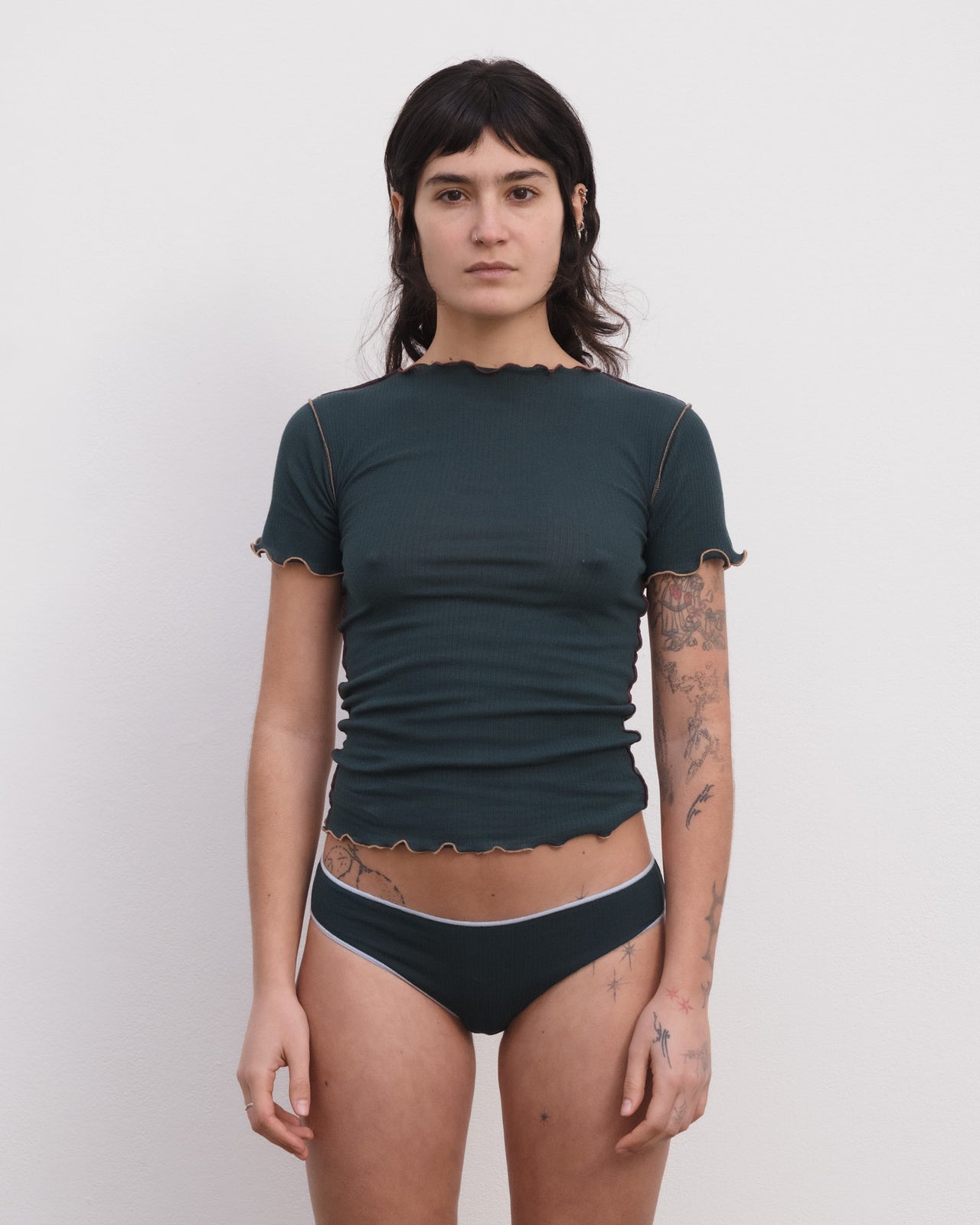 Vein T-Shirt Hirsu Green