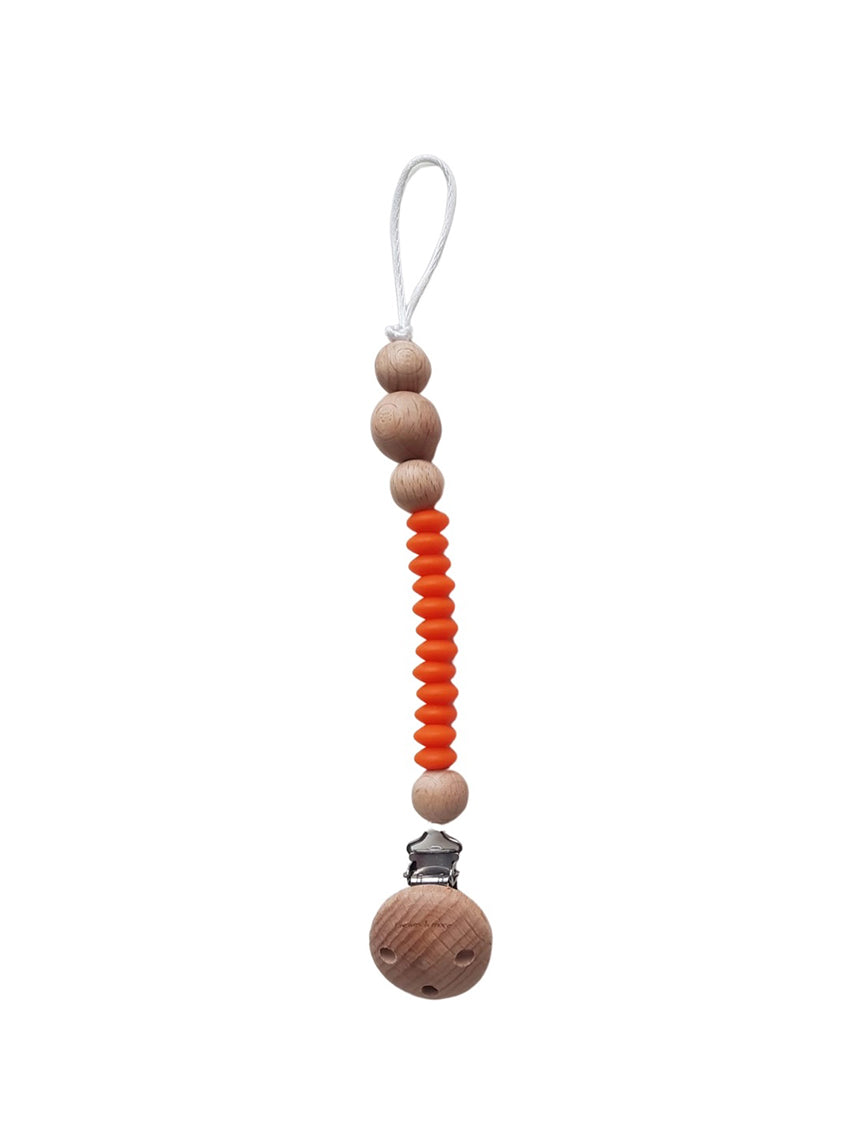 Color POP Lentil Pacifier Chain Orange