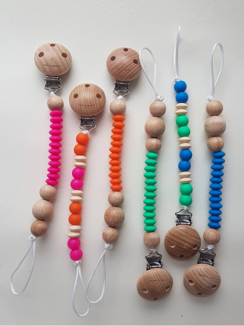 Color POP Lentil Pacifier Chain Green