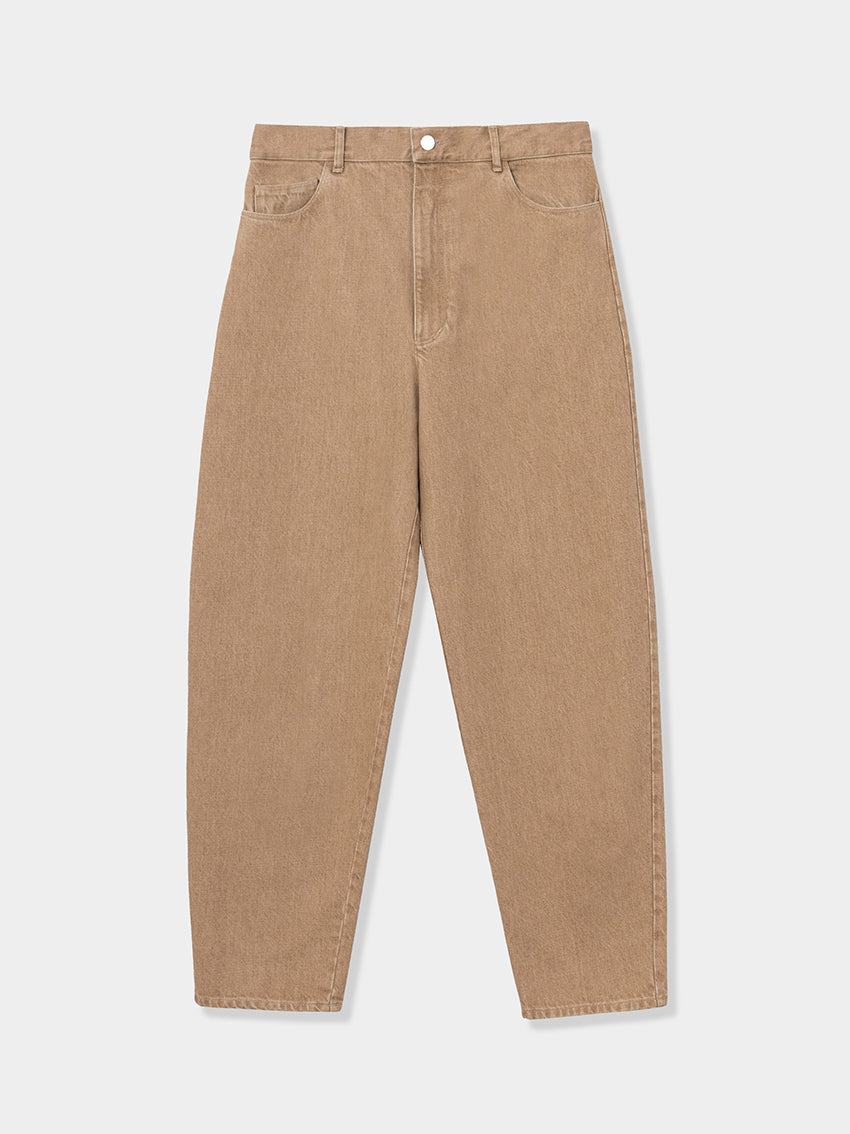 Denim Carrot Pants Beige