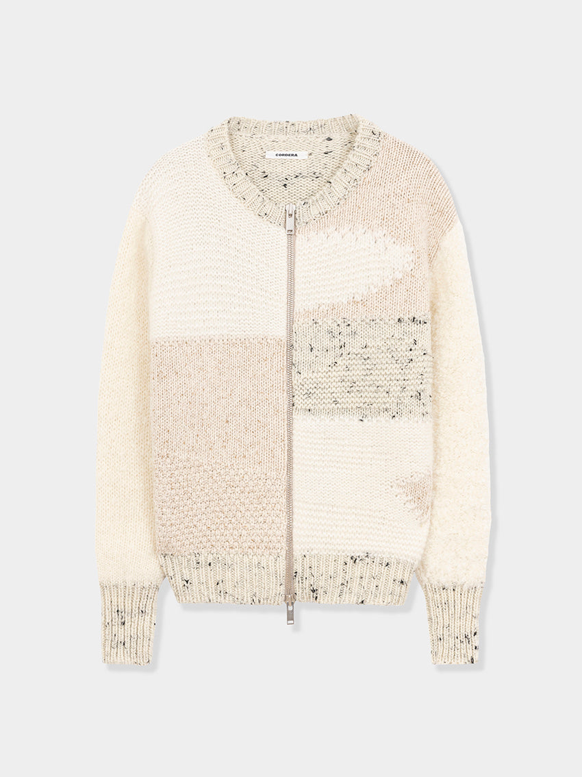 Marled Zip-Cardigan