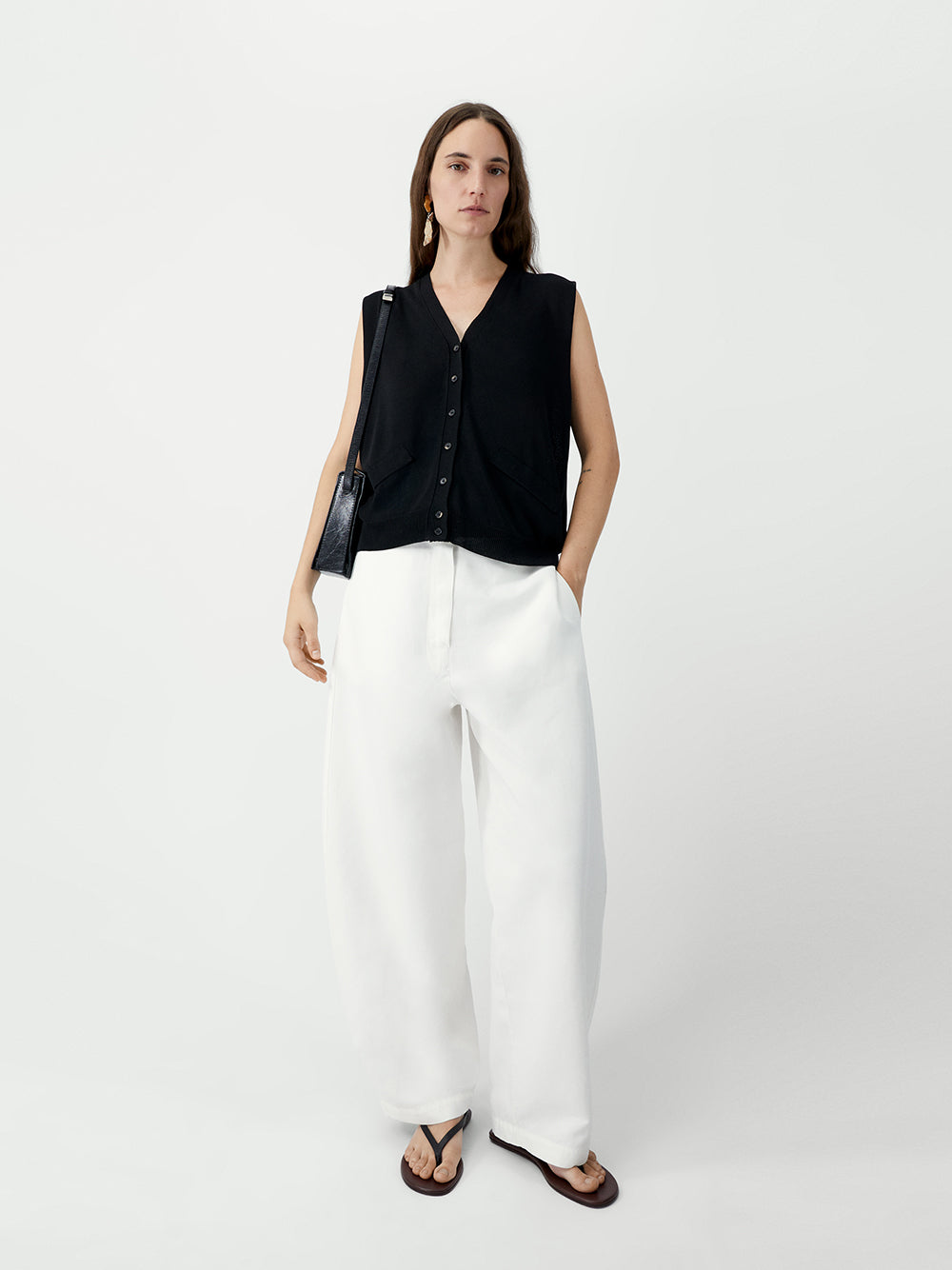 Oversize Waistcoat Black