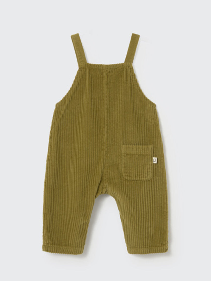 Dax Wide Wale Corduroy Baby Overall Green