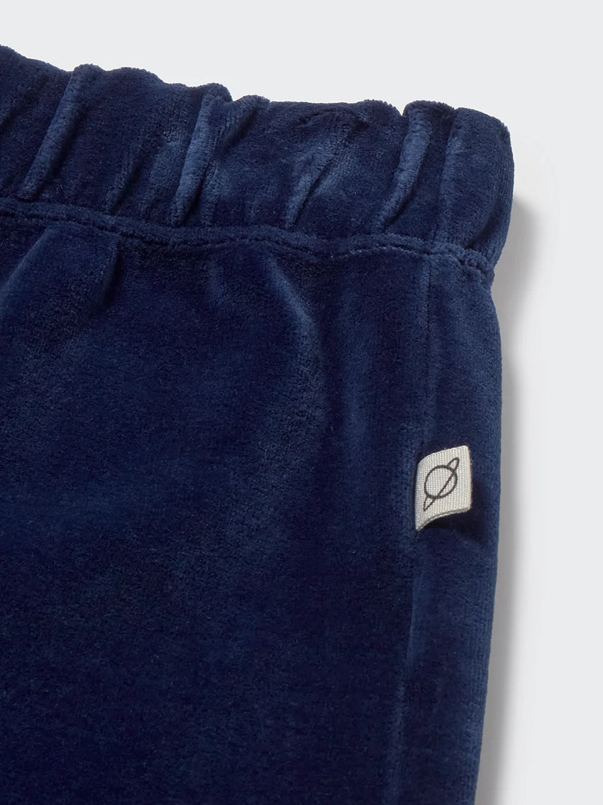 Goi Velour Pants Navy