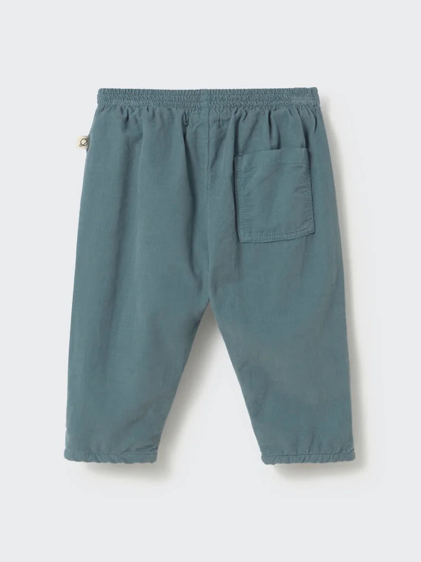Miki Corduroy Baby Pants Blue