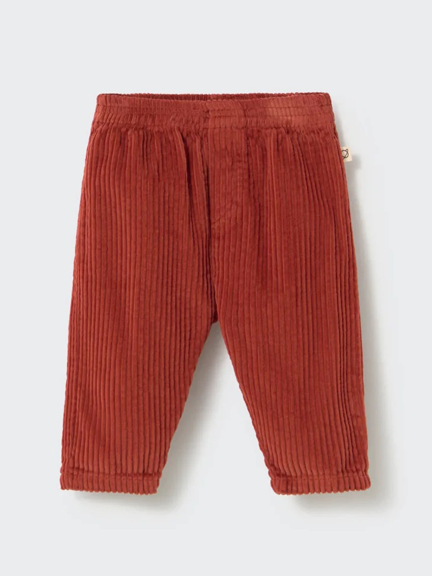 Miki Wide Wale Corduroy Baby Pants Ginger