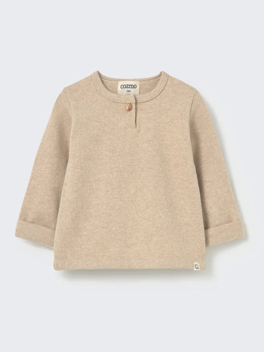 Remo Brushed Baby Sweater Stone