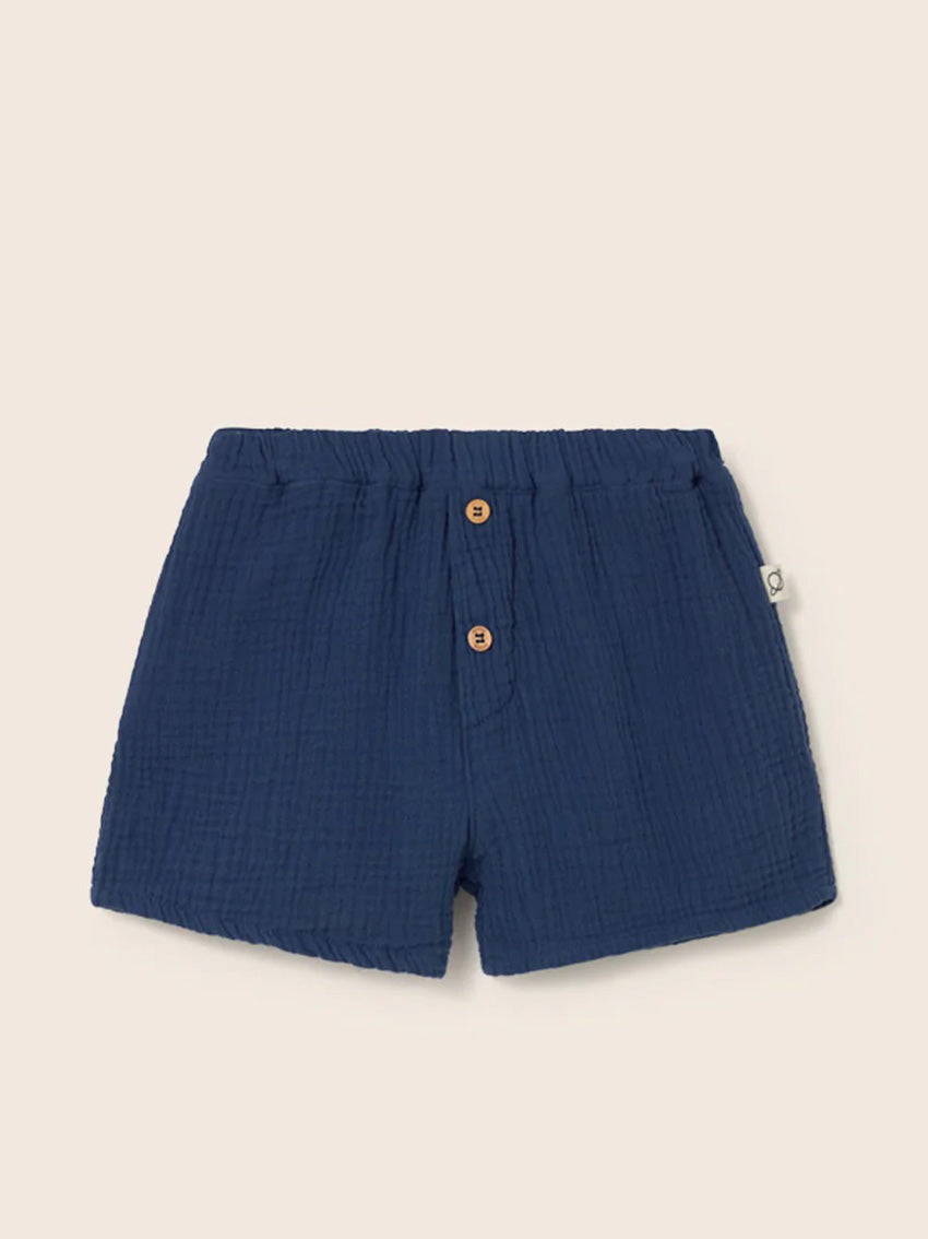 Dale Soft Gauze Baby Shorts Navy