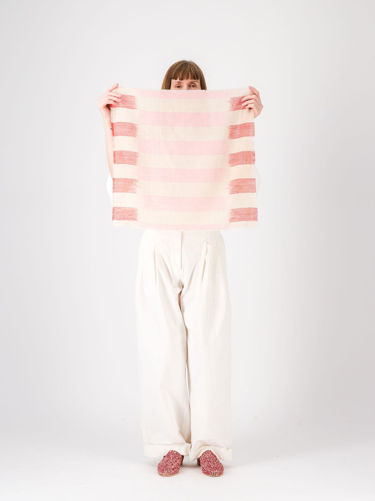 Flux Cashmere Bandana Pink & Coral