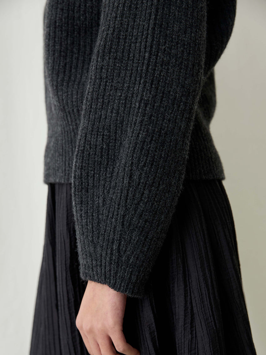 Derris Turtleneck Sweater Charcoal