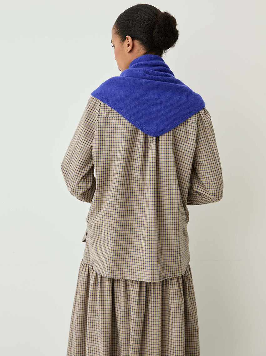 Grana Cashmere Merino Scarf Klein Blue