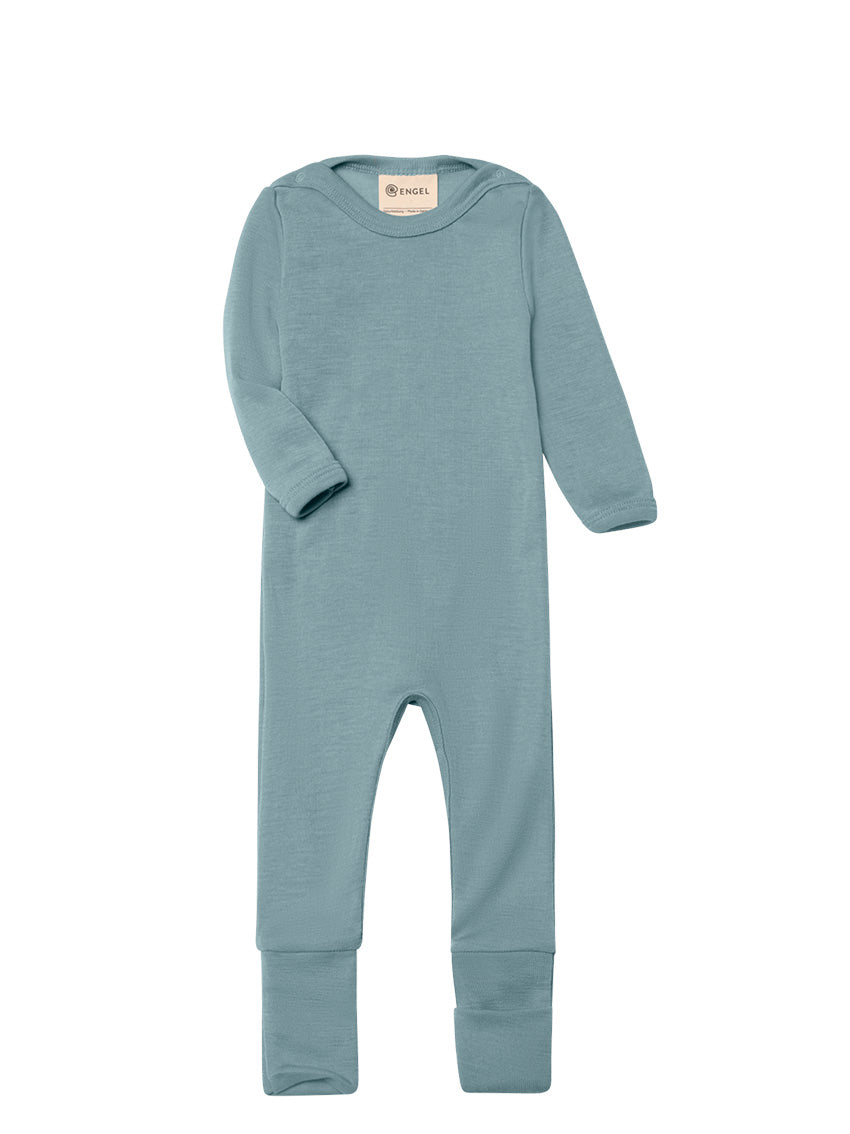 Wool/Silk Sleeping Overall Mountain Blue