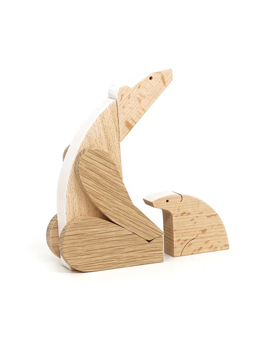 Polar Bear Wooden Magnetic Gift Toy