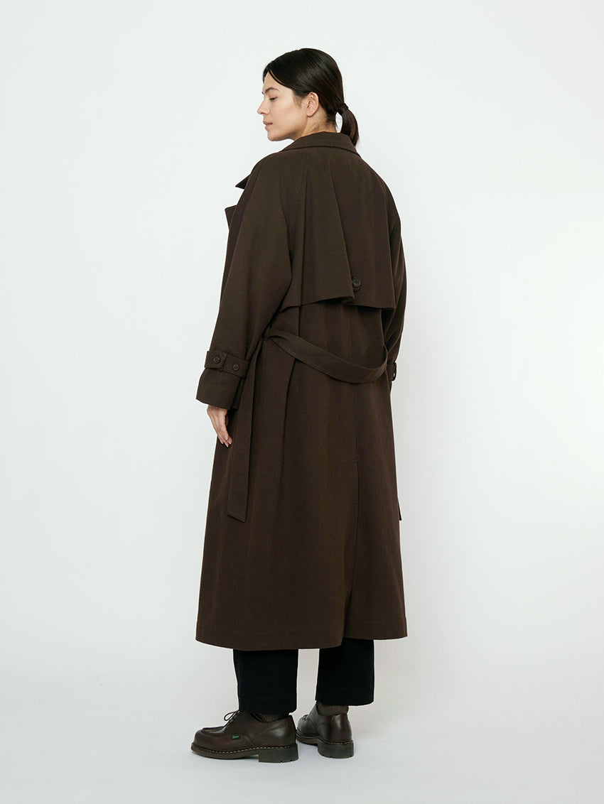 Fall Long Trench Molasses