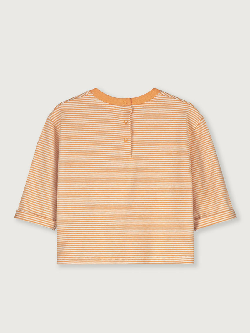 Baby Longsleeve Pocket Tee Melon/Cream