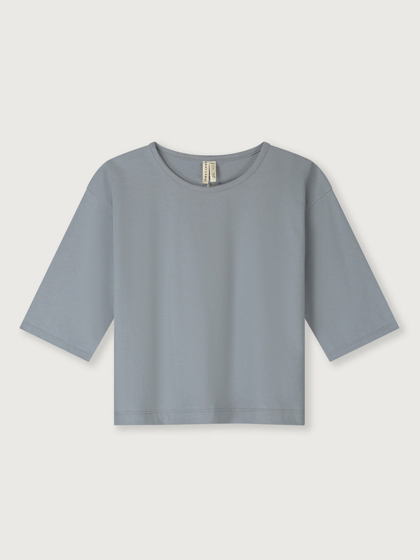 Dropped Shoulder Tee Stone Grey