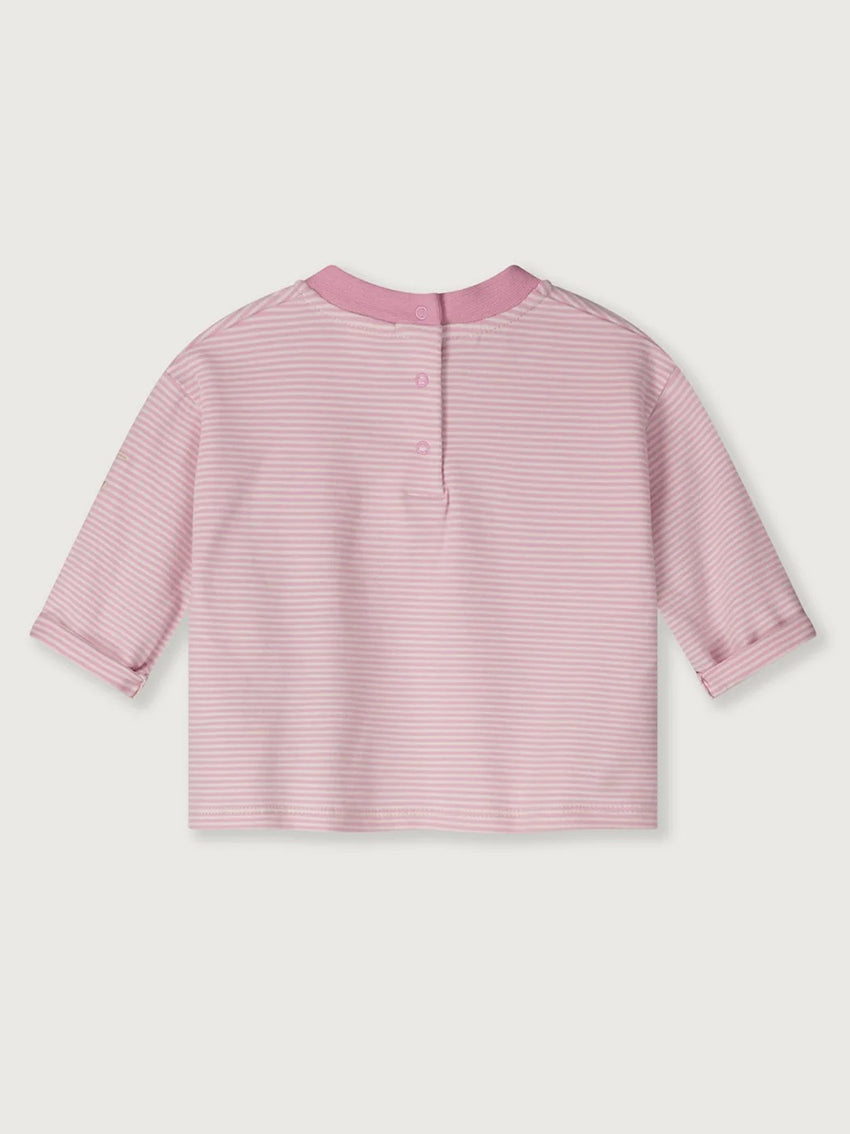 Baby Longsleeve Pocket Tee Bubblegum Cream