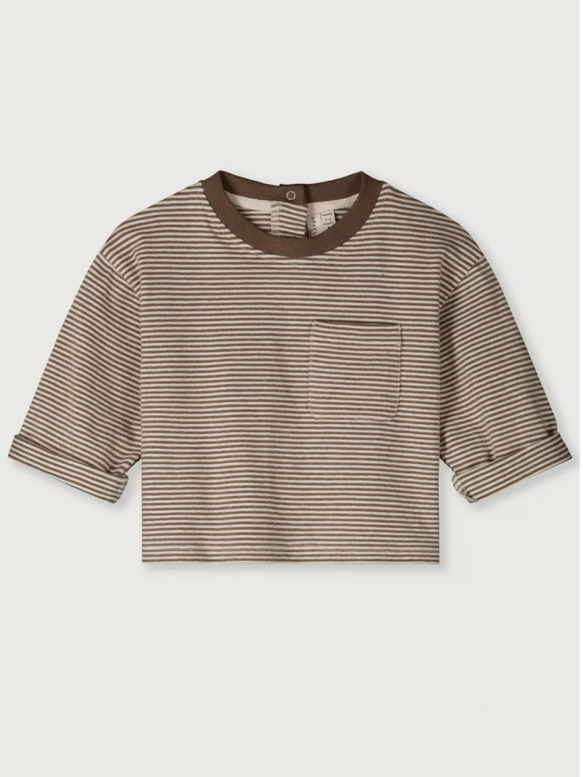 Baby Longsleeve Pocket Tee Woody Cream