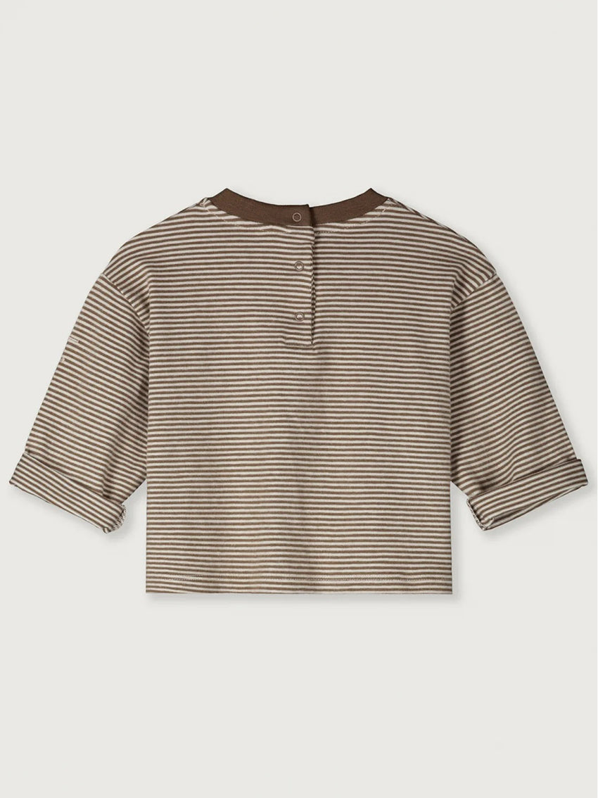 Baby Longsleeve Pocket Tee Woody Cream