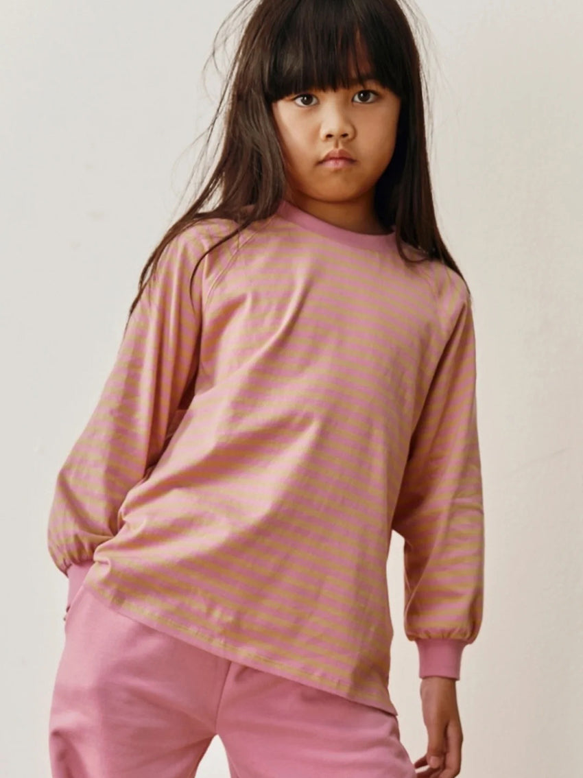 Oversized Longsleeve Tee Bubblegum Cookie
