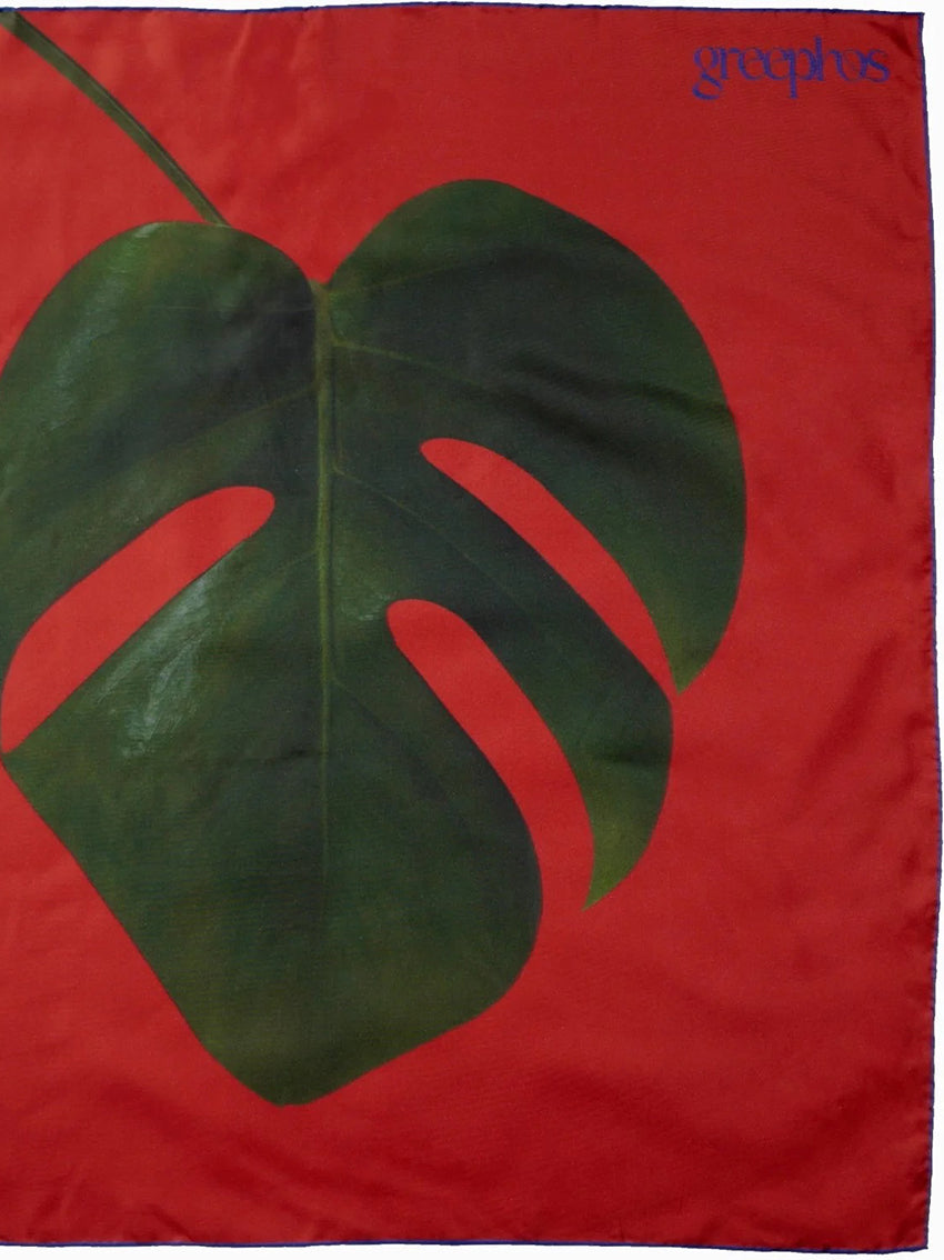 Monstera Silk Scarf II