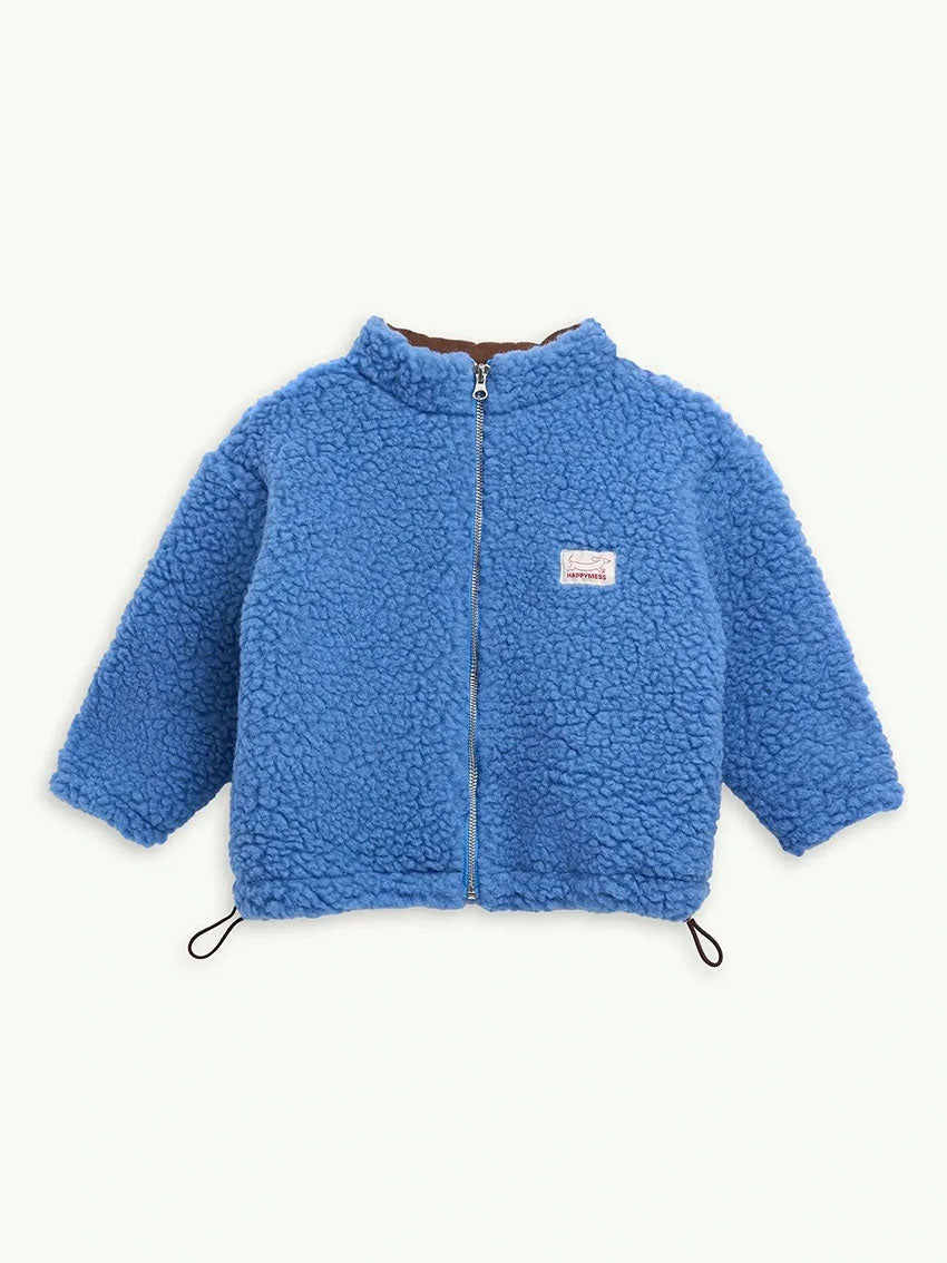 Wool Bomber Jacket Ice Blue