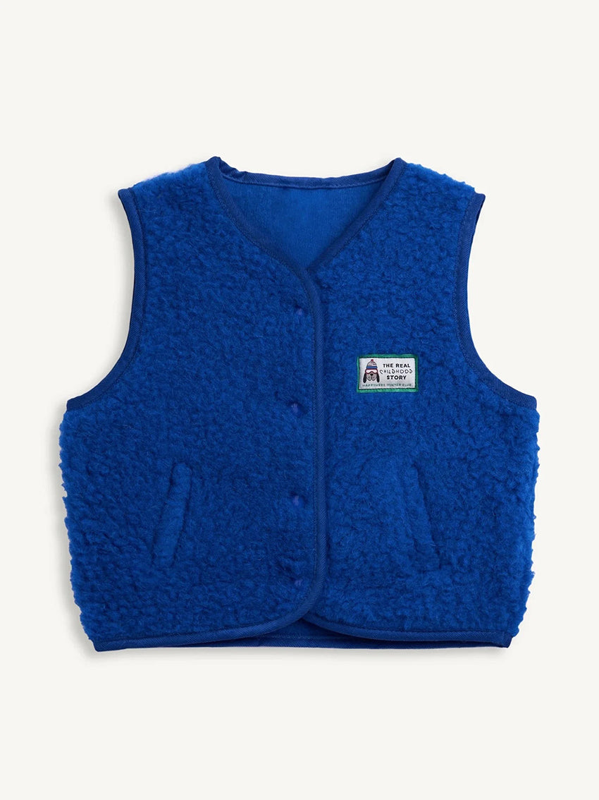 Wool Vest Cobalt