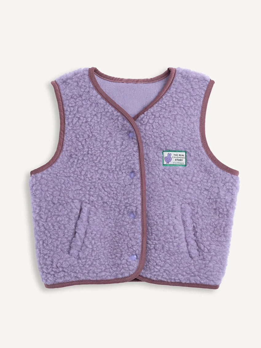 Wool Vest Lilac