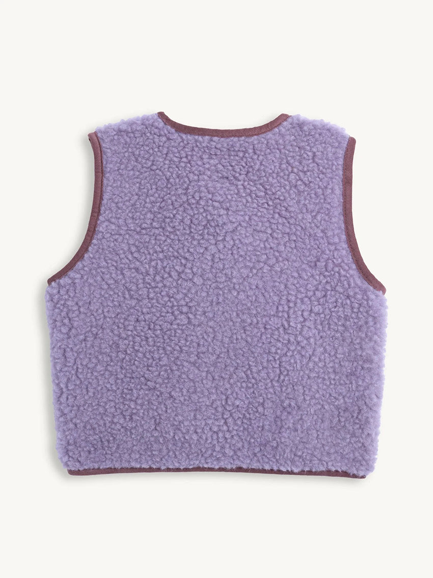 Wool Vest Lilac