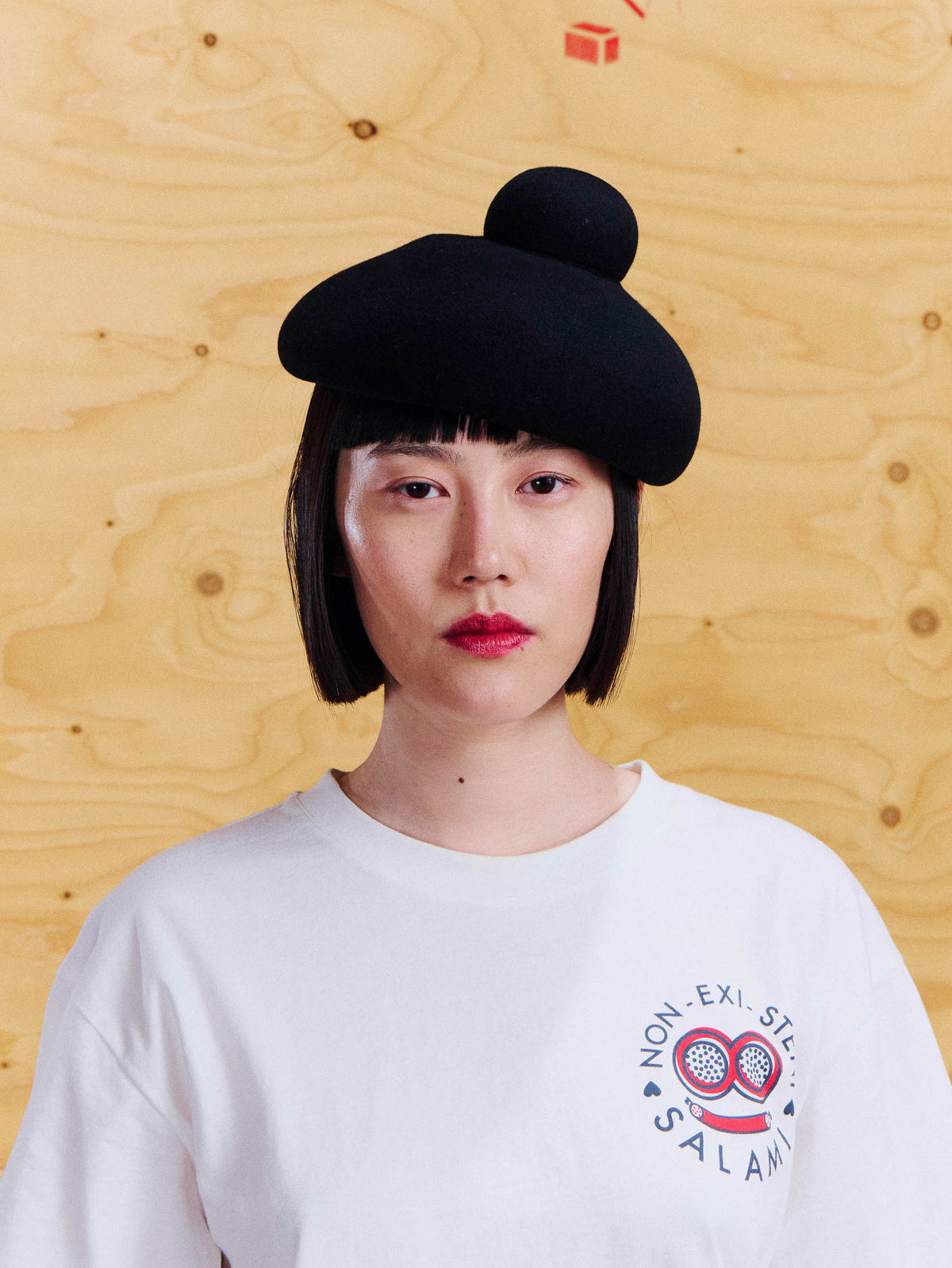 Macaron Hat Black