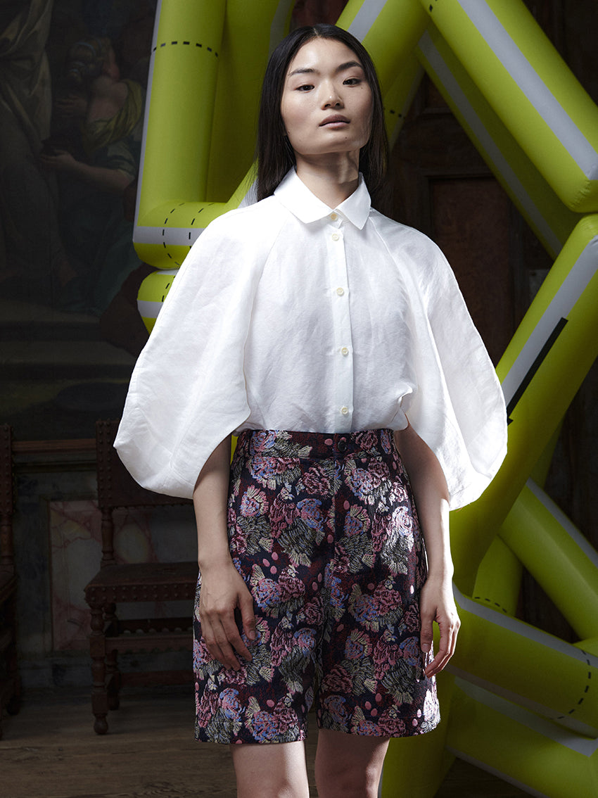 Claus Shorts Navy Chickens