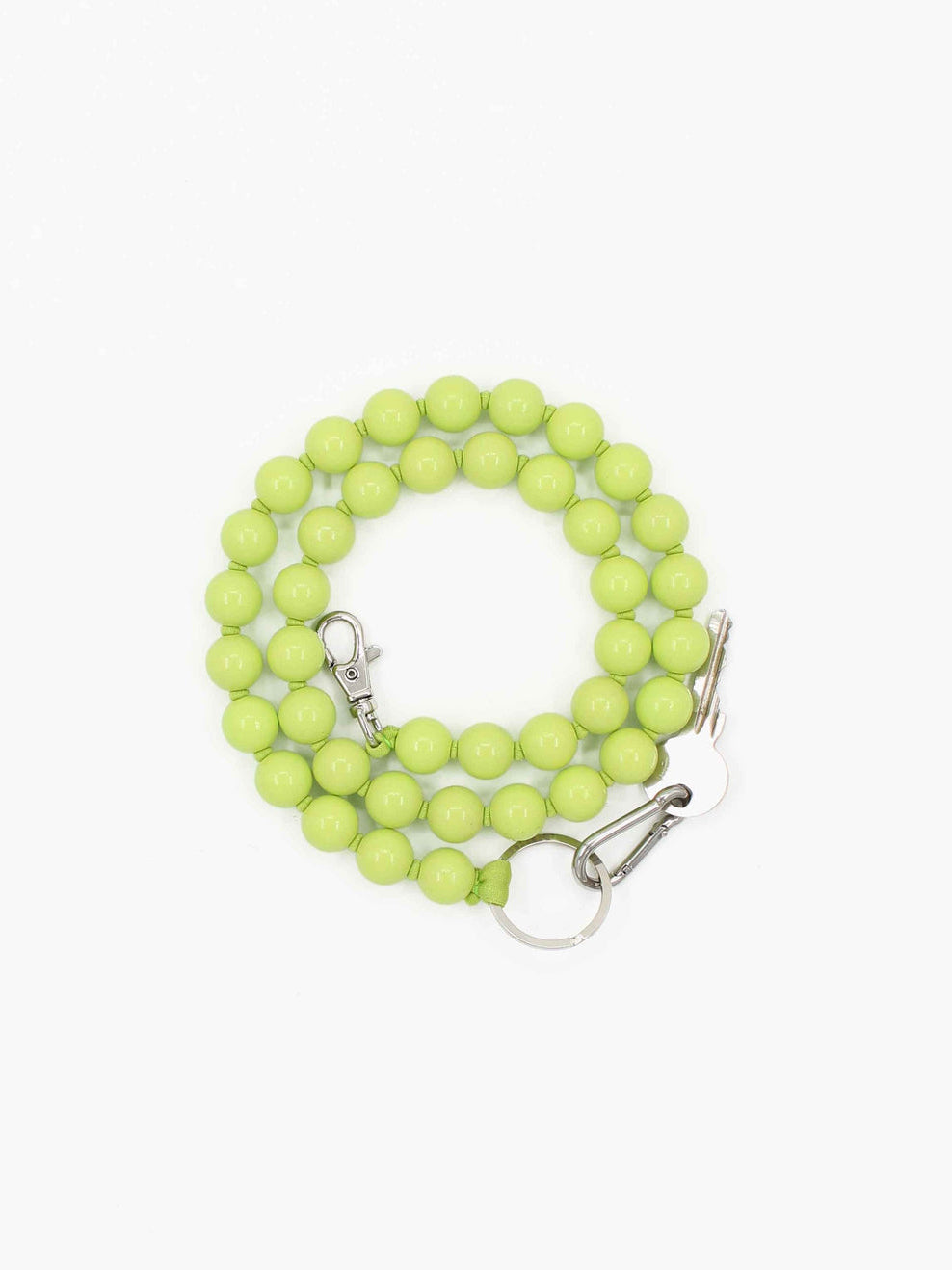 Big Pearl Keychain Long Lime