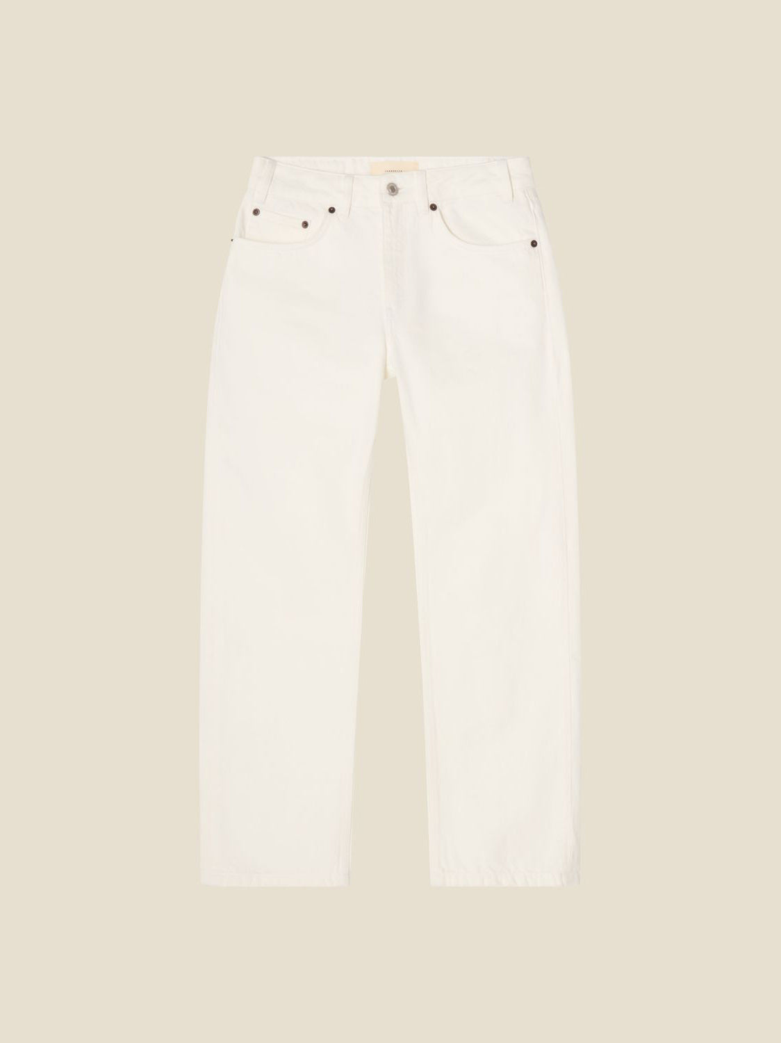 Sisli Cropped Jeans Natural White