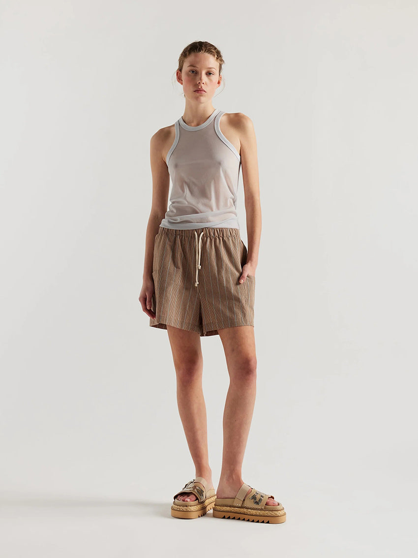 Vesper Shorts Clay Stripe