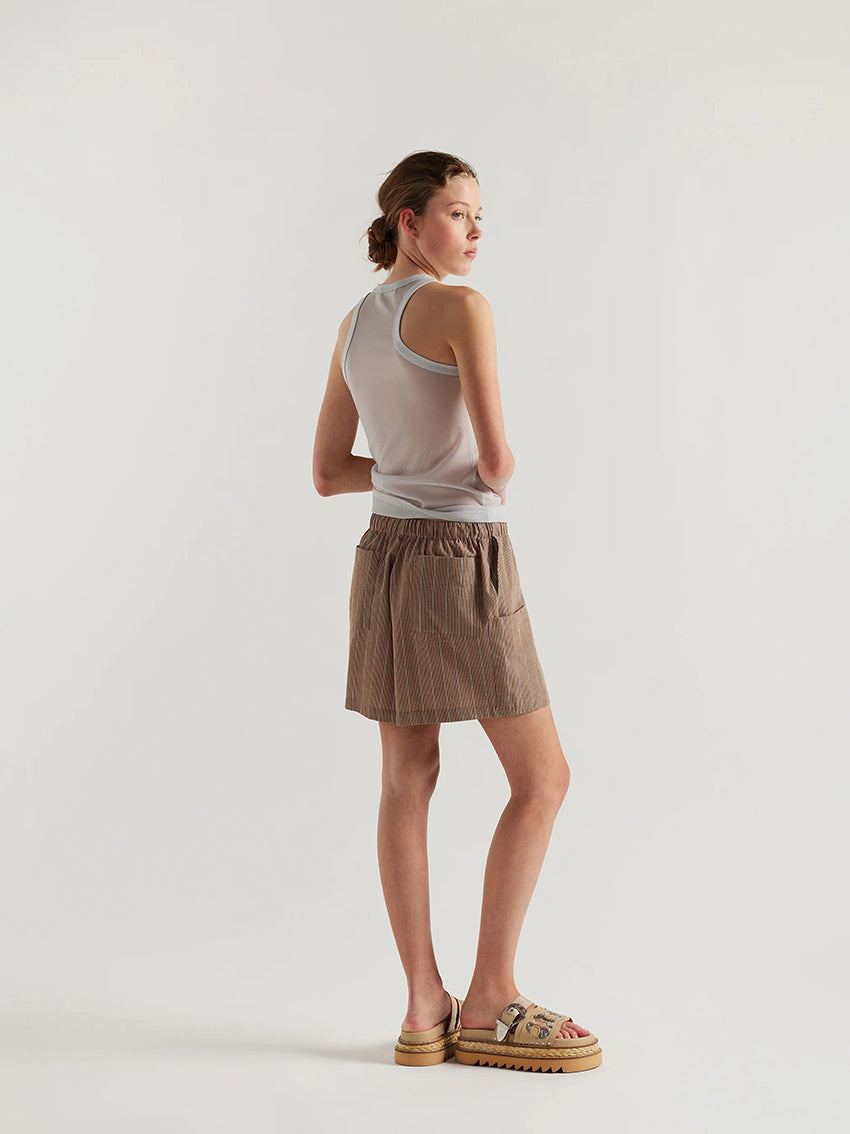 Vesper Shorts Clay Stripe