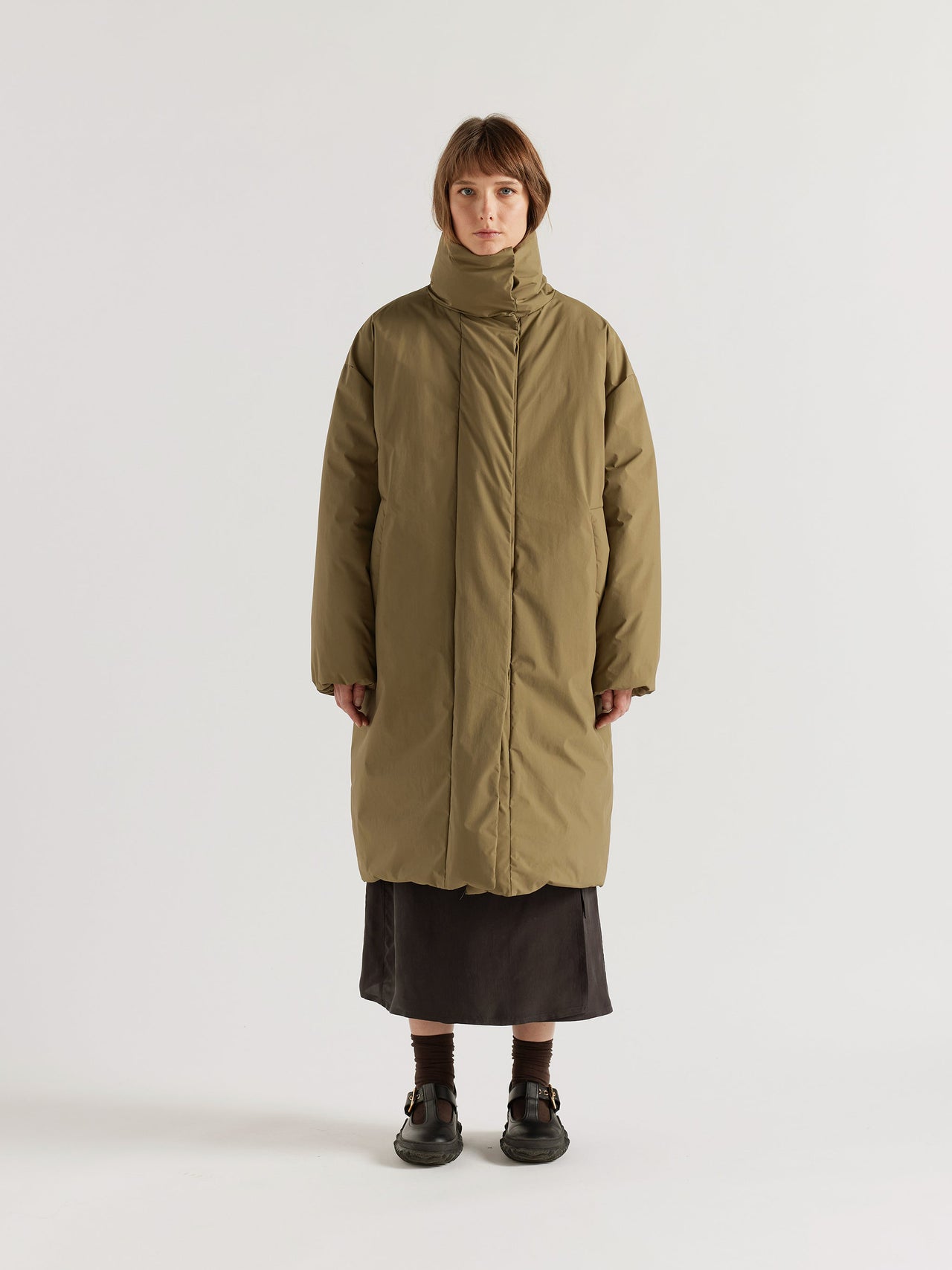 Floating Puffa Coat Olive