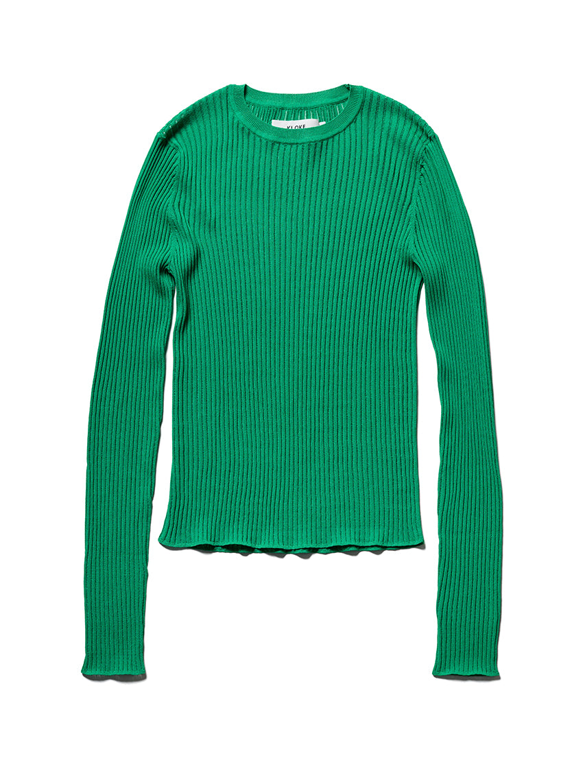 Verse Knit Tee Green