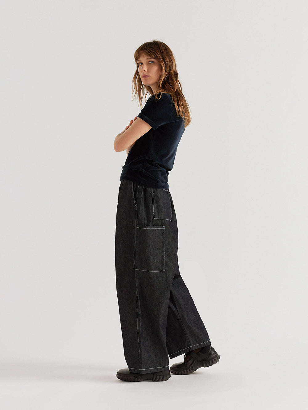 Wisp Elasticated Jean Dark Indigo