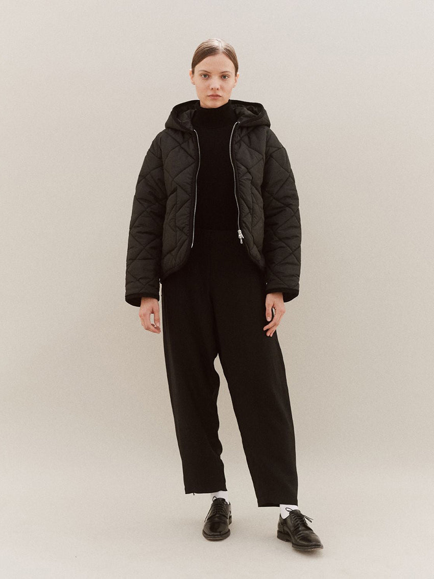 Big Quilted Craydon Jacket Sable Black