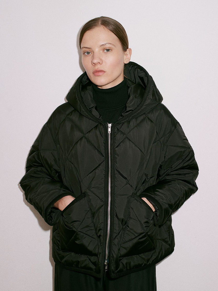Big Quilted Craydon Jacket Sable Black