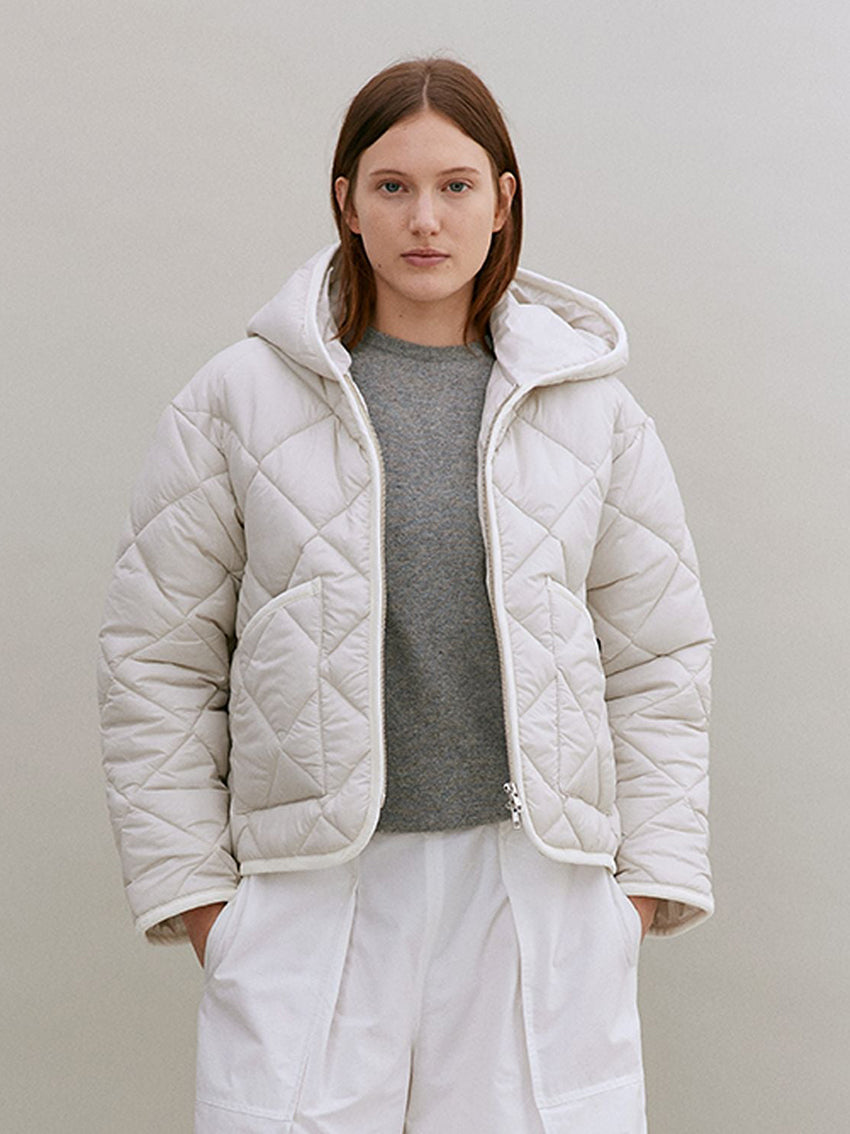 Big Quilted Craydon Jacket Moonbeam Silver