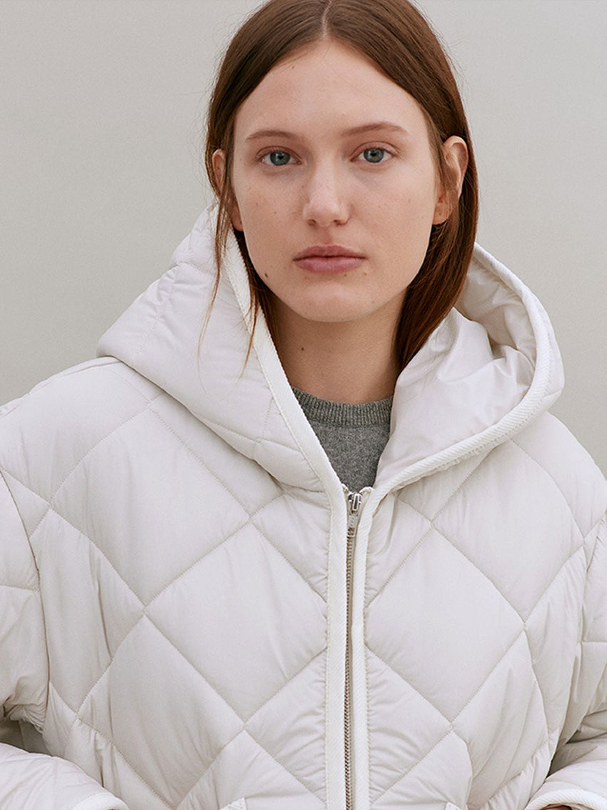 Big Quilted Craydon Jacket Moonbeam Silver
