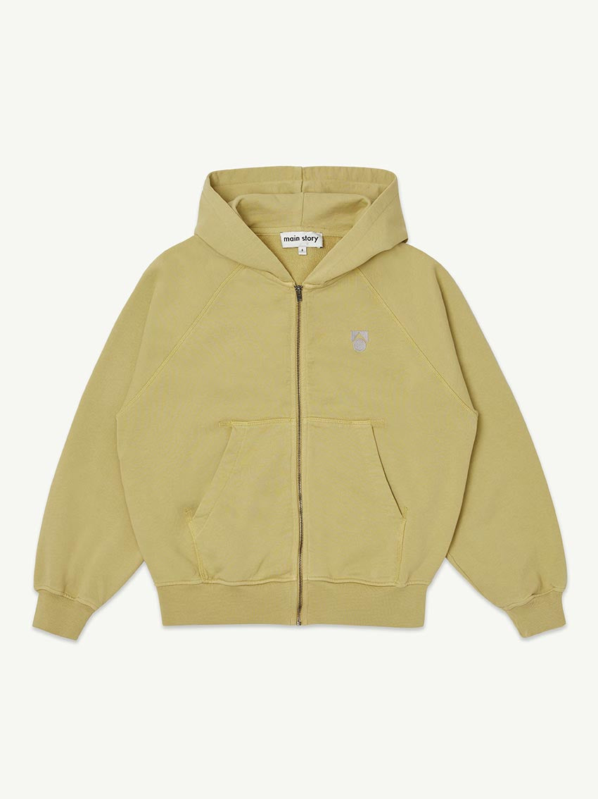 Zipped Hoodie Silver Fern