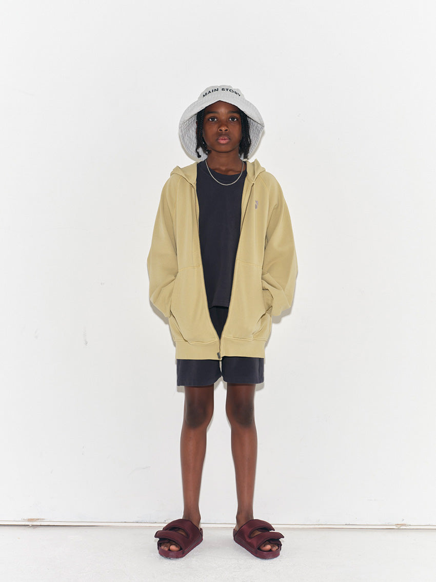 Zipped Hoodie Silver Fern