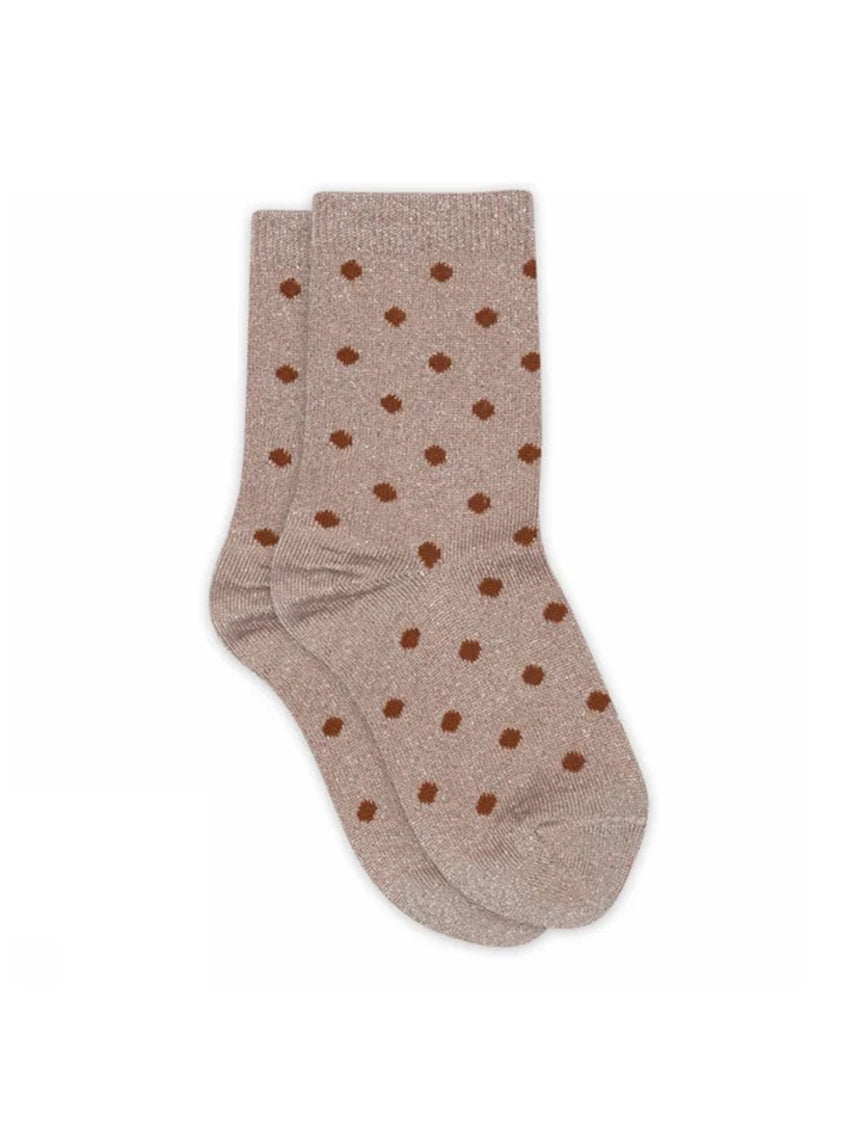 Irma Glitter Socks Rose Grey