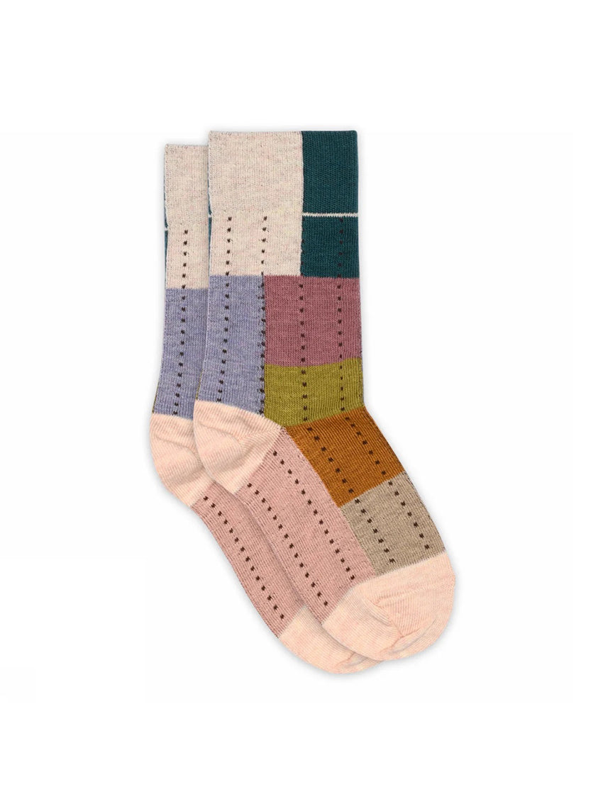 Re Stock Socks Silver Pink