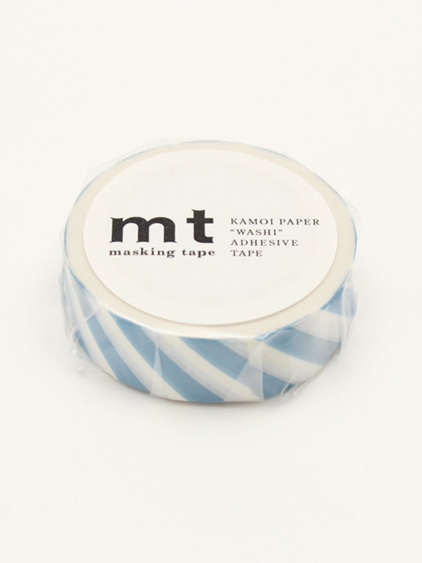 Washi Tape Stripe Grayish Sky