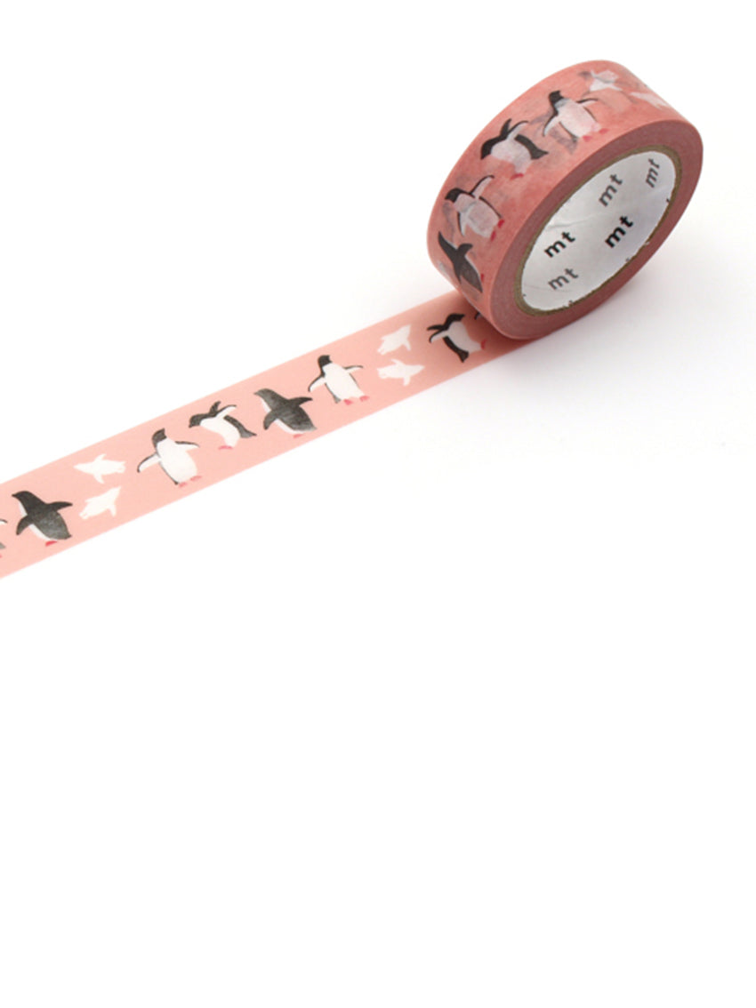 Washi Tape Layered Adelie Penguin