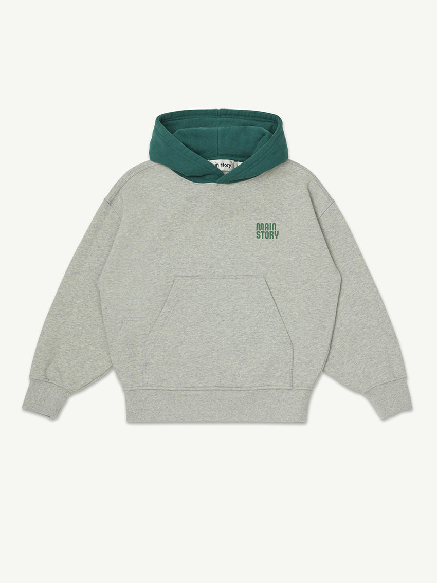Hooded Sweatshirt Light Grey Melange